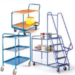 Picking Trolley | Shelf Truck | Trolleys with Steps | Tray and shelf Trolleys |  lever locksteps